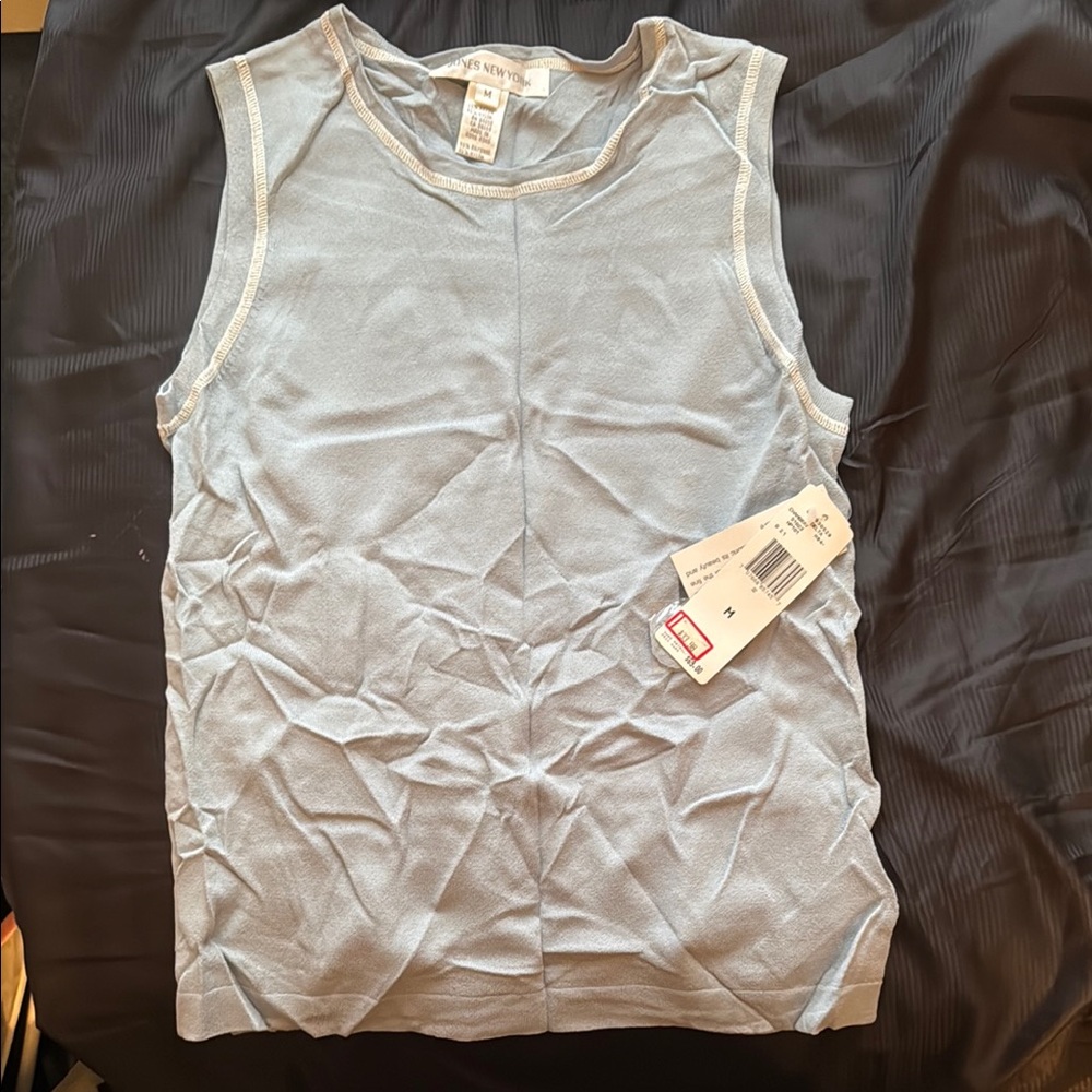 Women's Sleeveless Blue Top